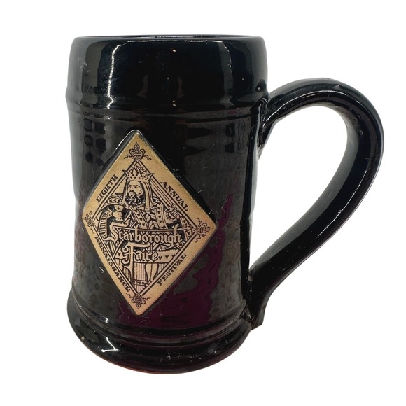 Deenen Other - Vintage 1988 Deenen Scarborough Faire Renaissance Festival Black Beer Stein